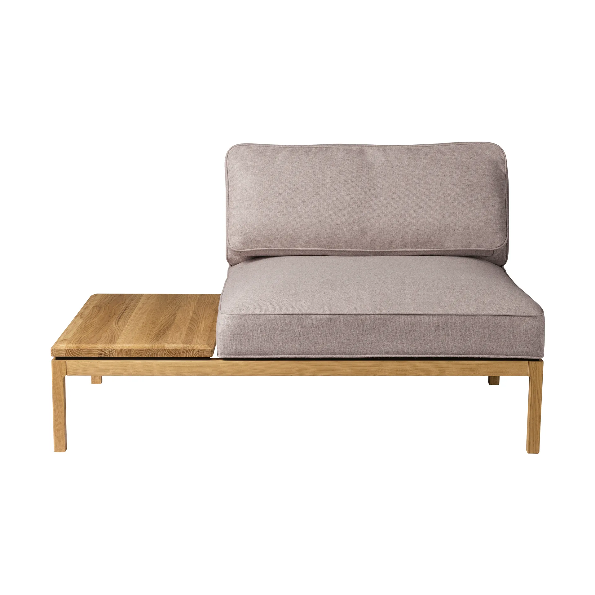 L37 7-9-13 soffmodul bord vänster 130 cm, Stone-lacquered oak FDB Møbler