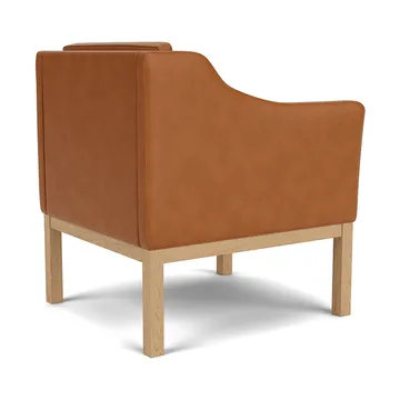 L46 MK155 easy chair karmstol - Lackerad ek-läder cognac - FDB Møbler