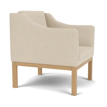 L46 MK155 easy chair karmstol - Lackerad ek-tyg beige - FDB Møbler