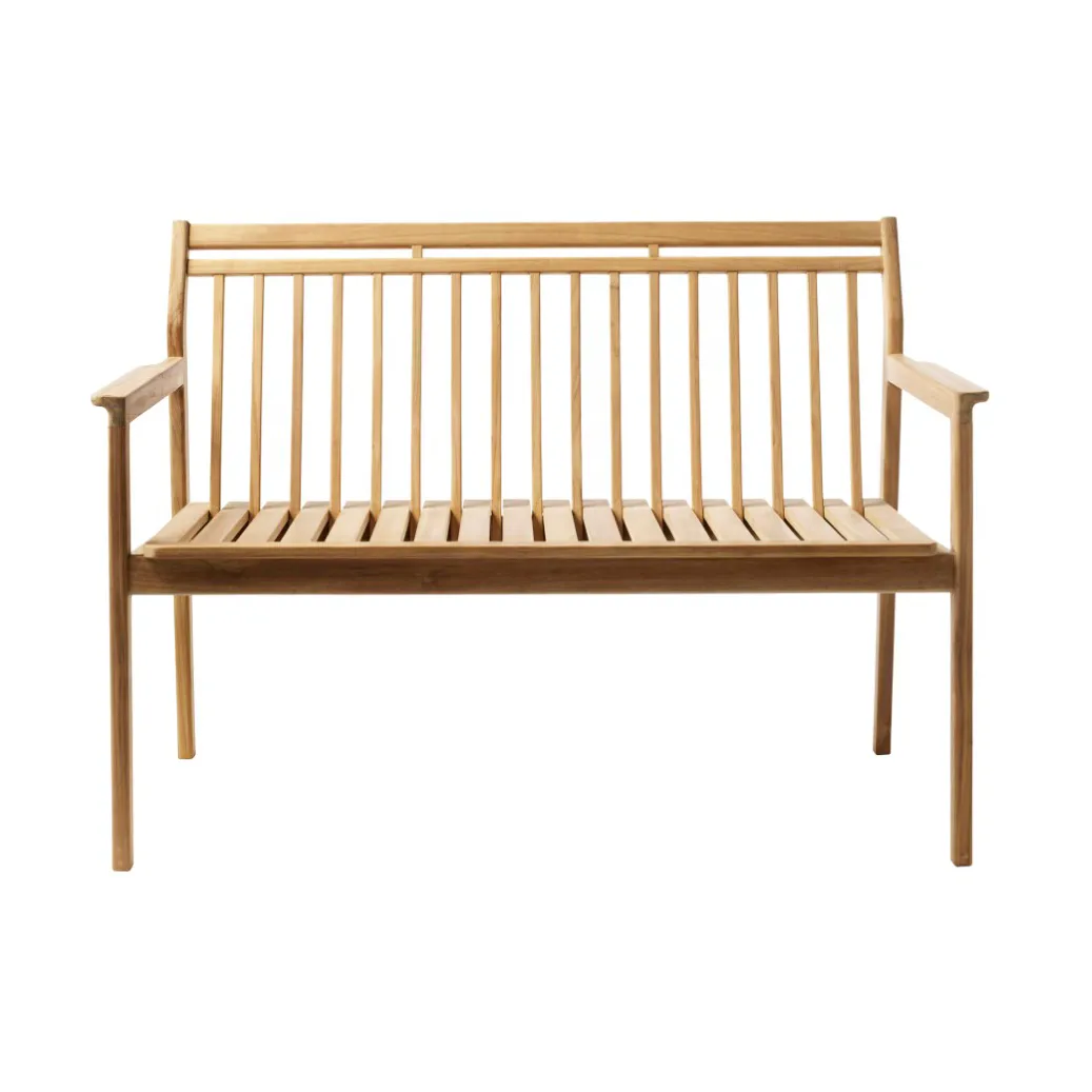 M12 Sammen 2-sits bänk, Teak-nature oiled FDB Møbler