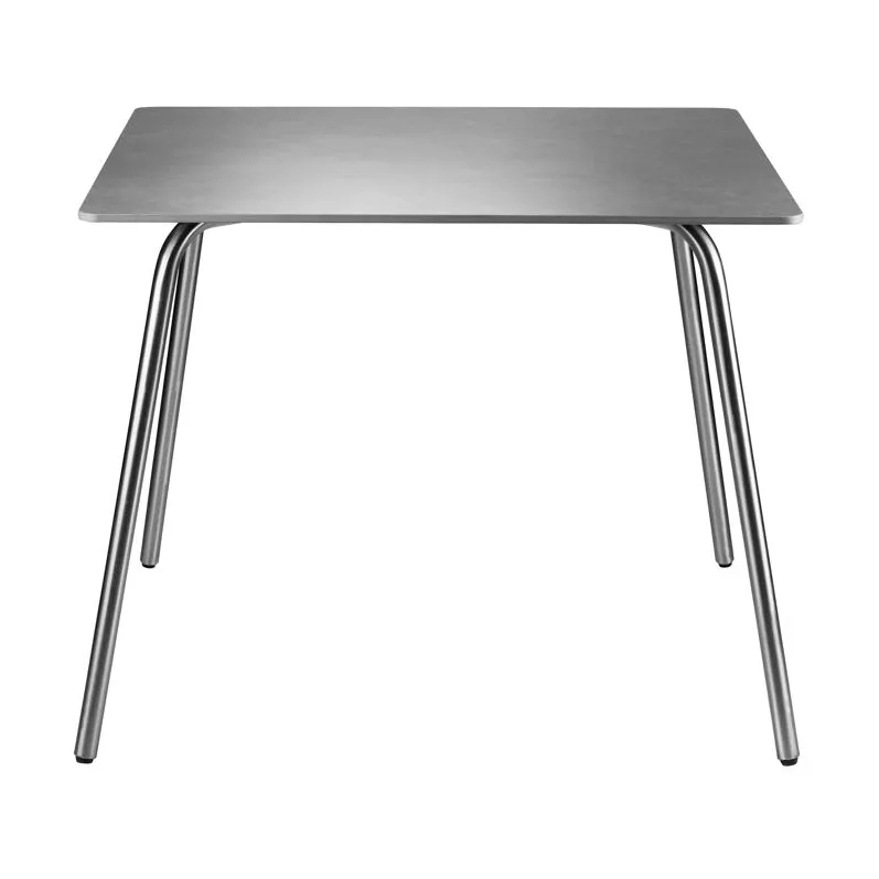 M21 Teglgård trädgårdsbord 90x90 cm, Stone-stainless steel FDB Møbler