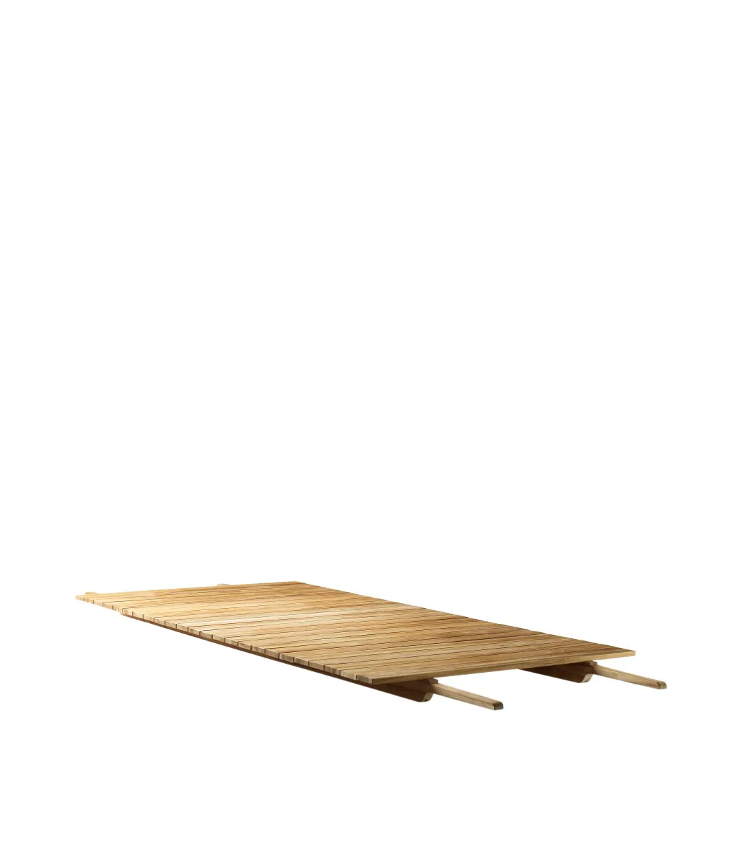 M4 Sammen Central Plate M2/M3 iläggsskiva, 90x185 cm teak non treated FDB Møbler
