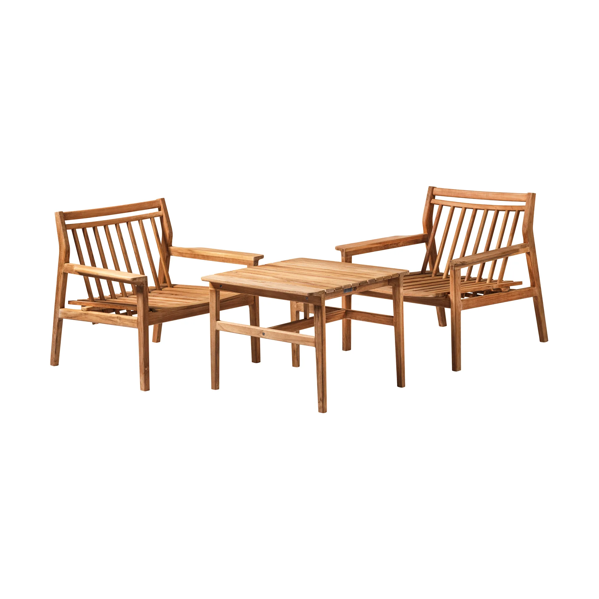 M6 Sammen loungestol, Teak-nature oiled FDB Møbler