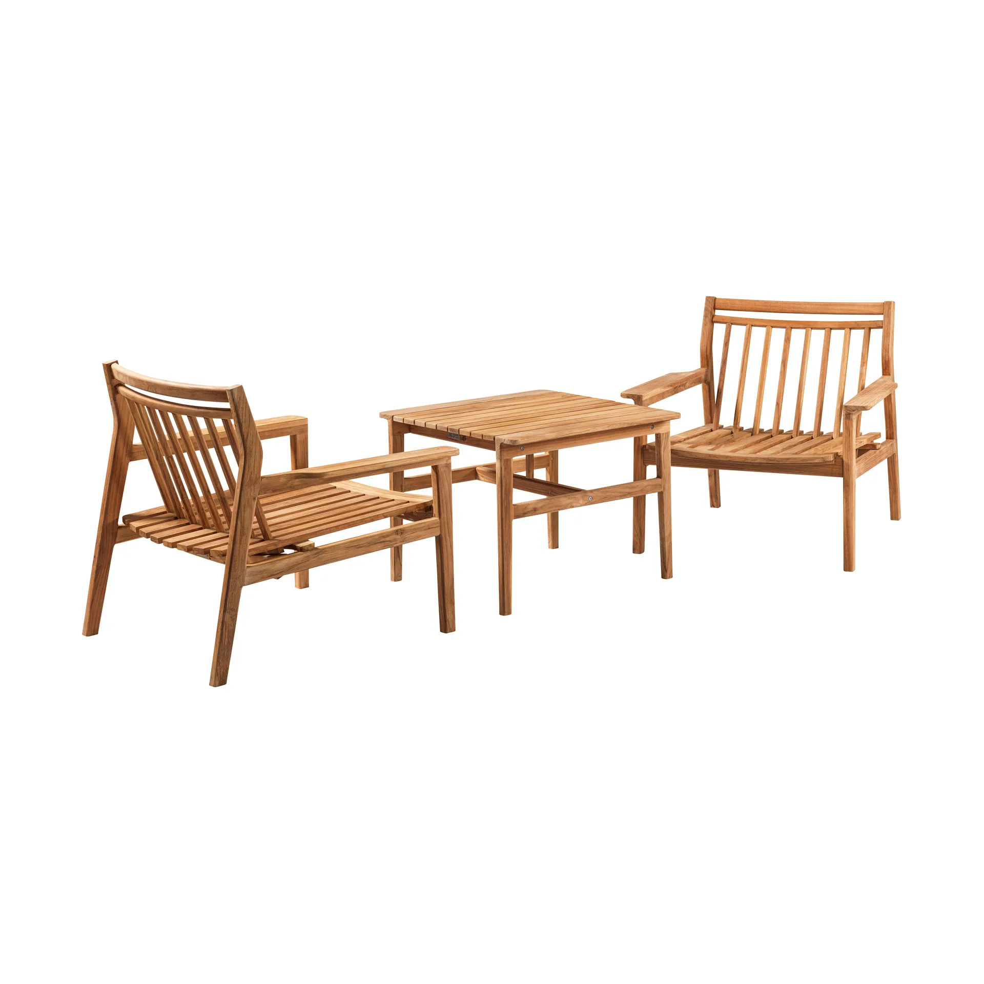 M6 Sammen loungestol, Teak-nature oiled FDB Møbler