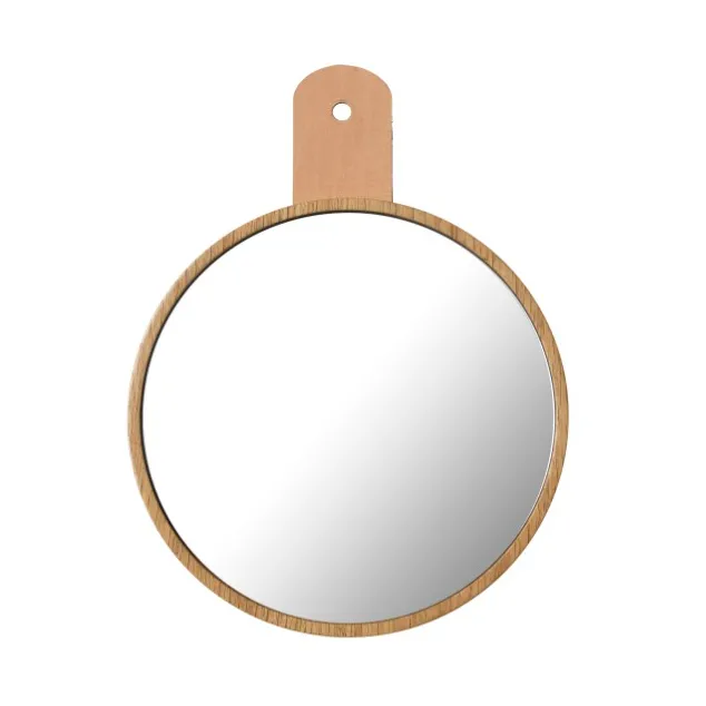 Q5 Allé spegel till kroklist, Oak nature lacquered FDB Møbler