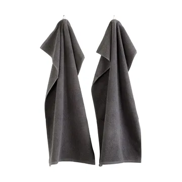 R33 Kirkeby handduk 2-pack - Granite gray - FDB Møbler