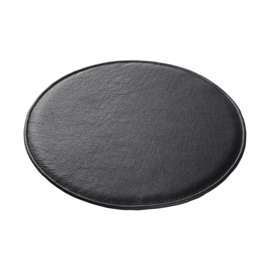 R5 Nøje J18 sittdyna, Black leather FDB Møbler