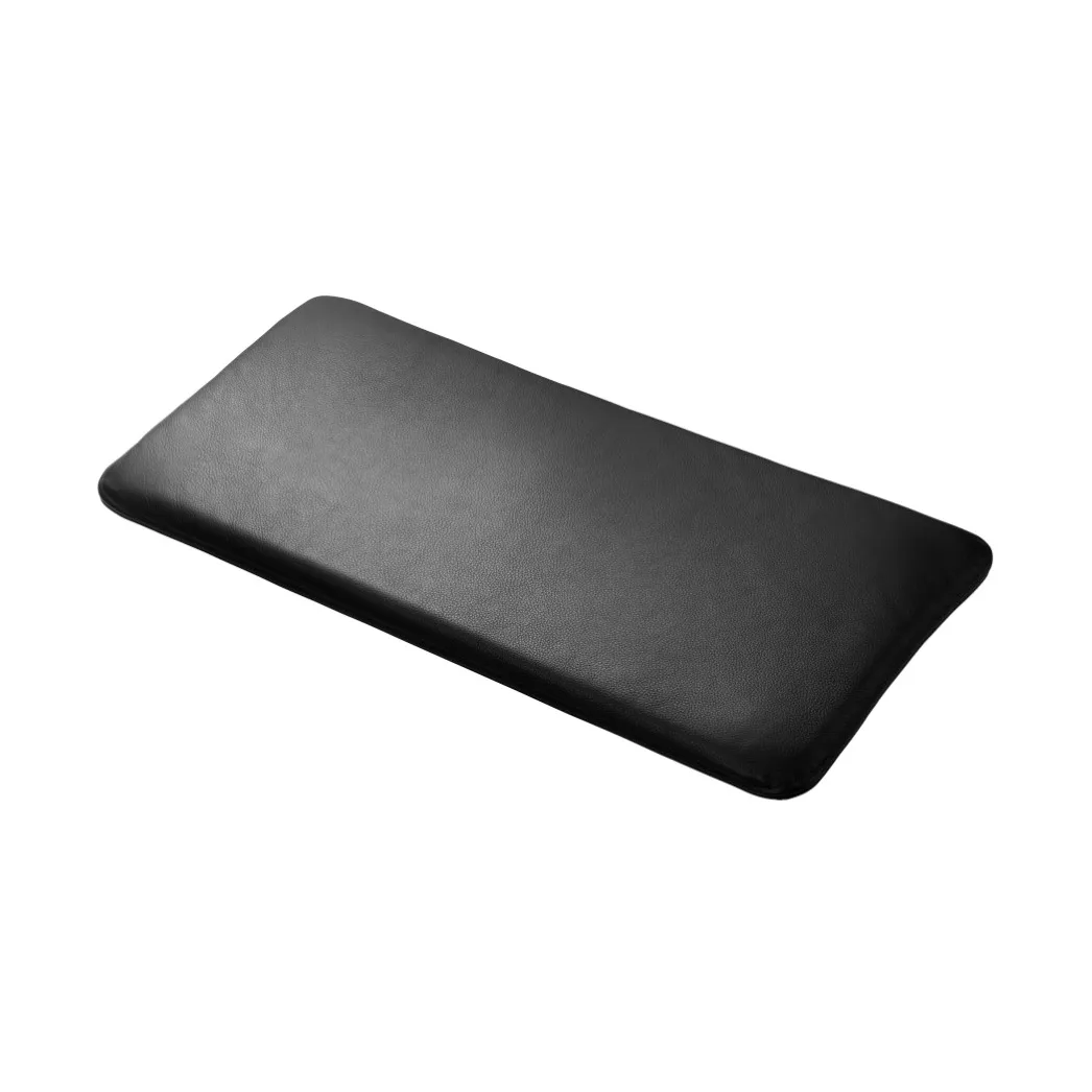 R6 Radius sittdyna 33x65 cm, Black leather FDB Møbler