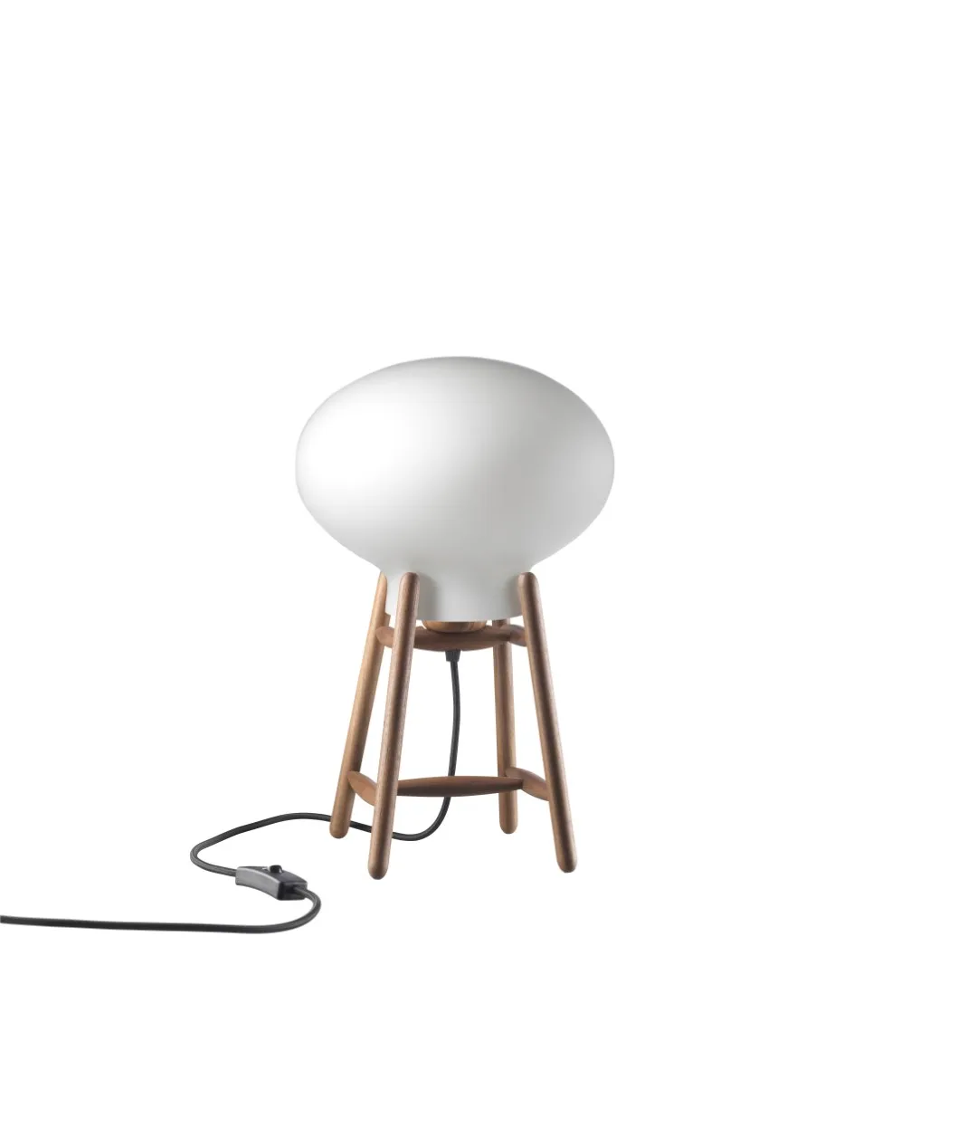 U4 Hiti bordslampa, Opal-walnut nature lacquered FDB Møbler