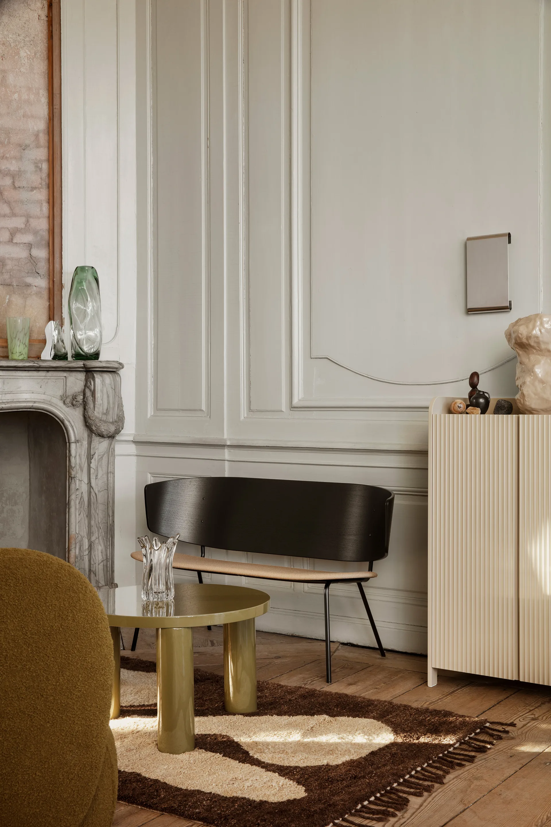 Abstract matta brown-off-white, 120x180 cm Ferm Living