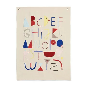 Alphabet tygposter - Offwhite - Ferm Living