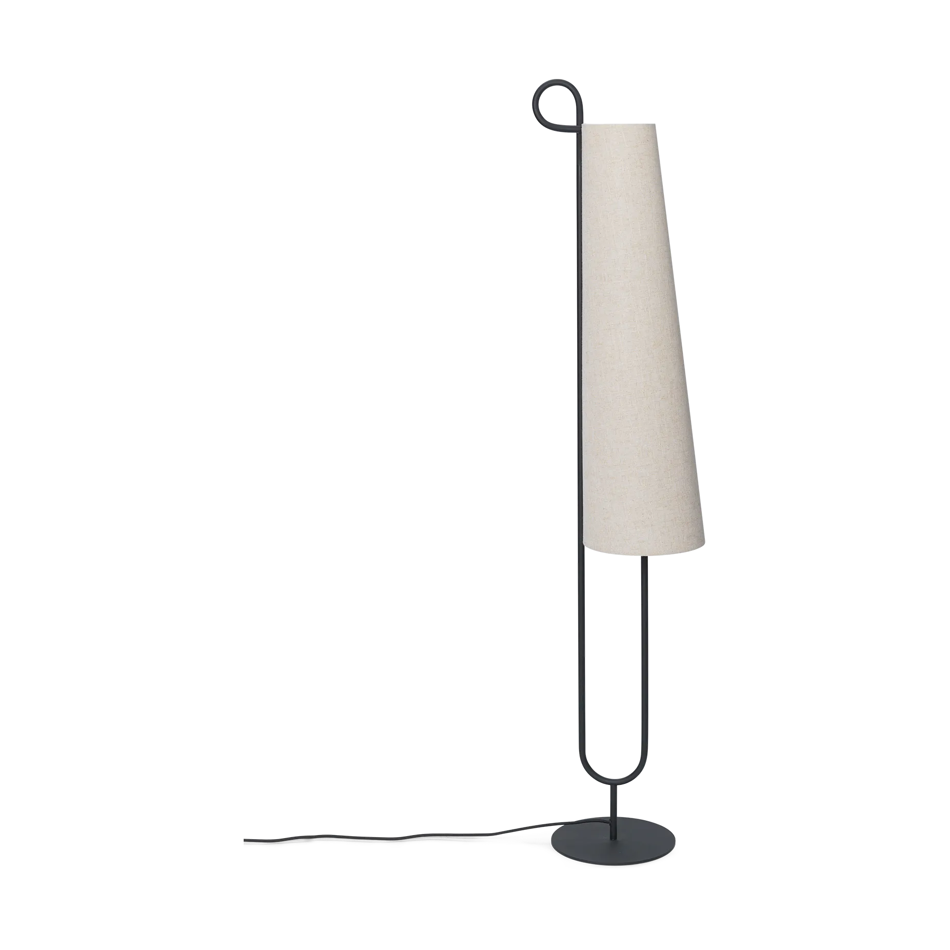 Ancora golvlampa, Black-Natural Ferm Living