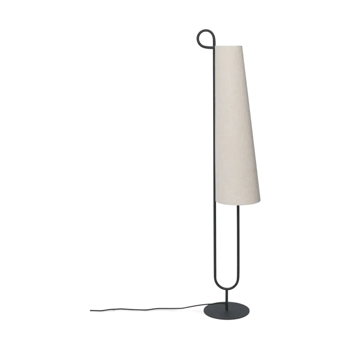 Ancora golvlampa - Black-Natural - Ferm Living