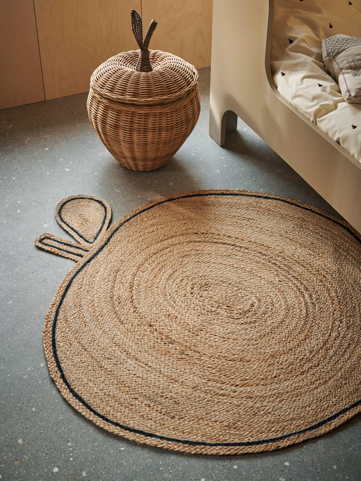 Apple braided jutematta, Natural Ferm Living