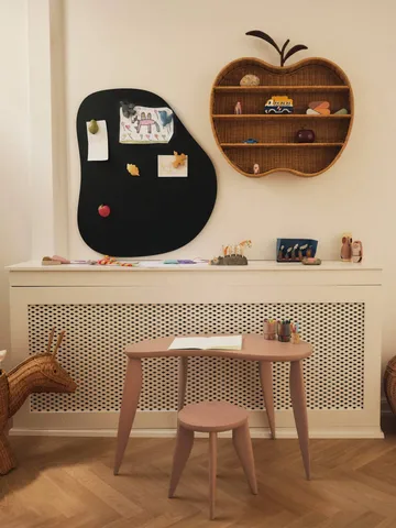 Apple braided vägghylla - Natural, 70x12,5x68 cm - Ferm Living
