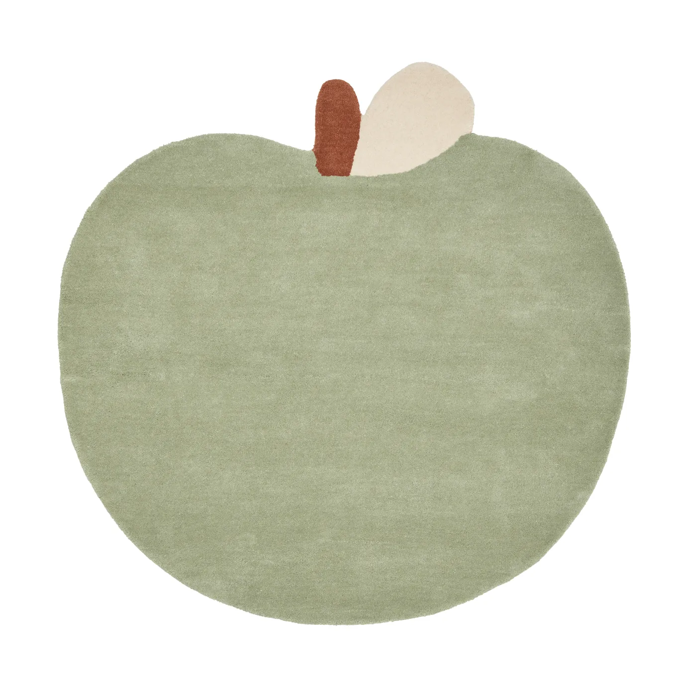 Apple tuftad matta, Tea Green, 110x110 cm Ferm Living