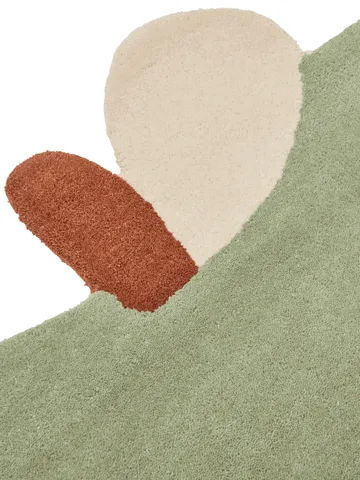 Apple tuftad matta - Tea Green, 110x110 cm - Ferm Living