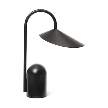 Arum portabel lampa - Black - Ferm Living