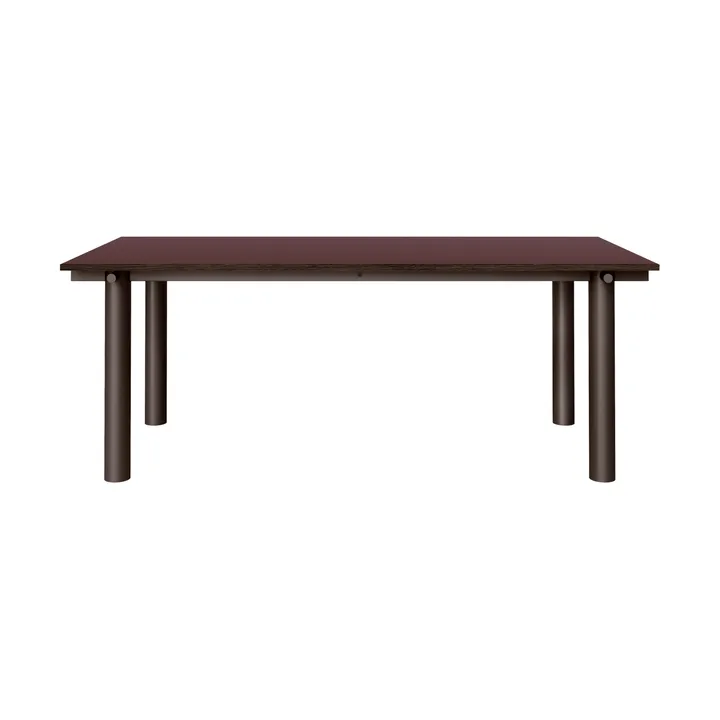 Atura matbord - Dark chocolate-burgundy, 90x200 cm - Ferm Living
