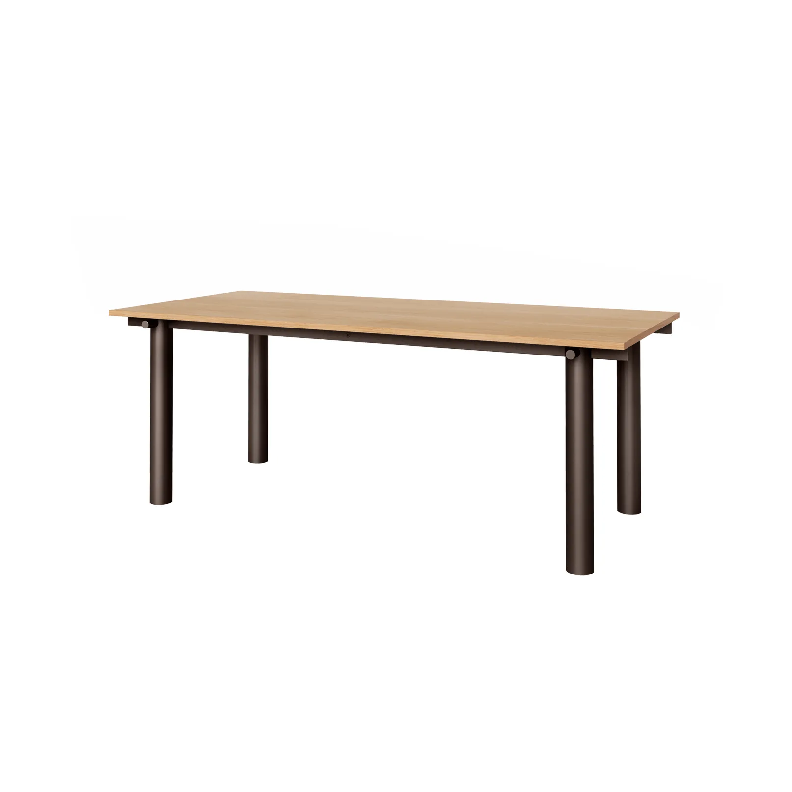Atura matbord, Dark chocolate-ekfanér, 90x200 cm Ferm Living