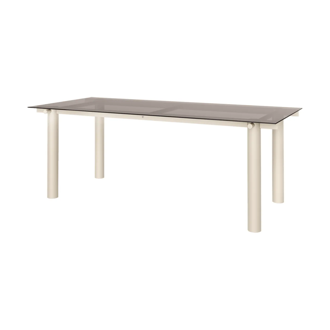 Atura matbord, Light cashmere-dark tinted glass, 90x200 cm Ferm Living