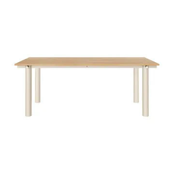 Atura matbord - Light cashmere-ekfanér, 90x200 cm - Ferm Living