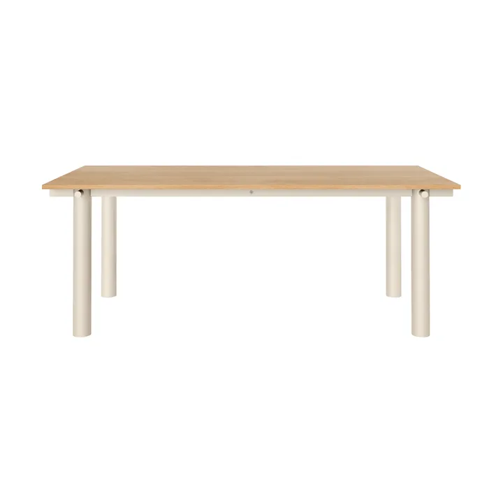 Atura matbord - Light cashmere-ekfanér, 90x200 cm - Ferm Living