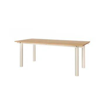 Atura matbord - Light cashmere-ekfanér, 90x200 cm - Ferm Living