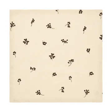 Baies bomullsservett 40x40 cm 4-pack - Natural-dark chocolate - Ferm Living
