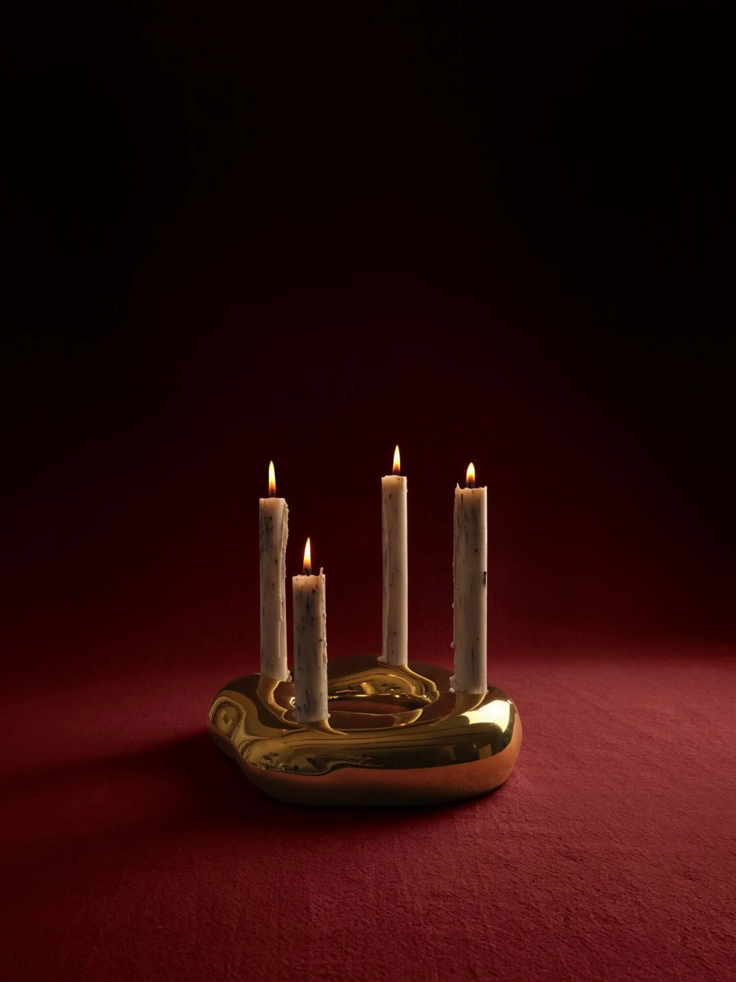 Bellure ring ljusstake, Mässingfinish Ferm Living
