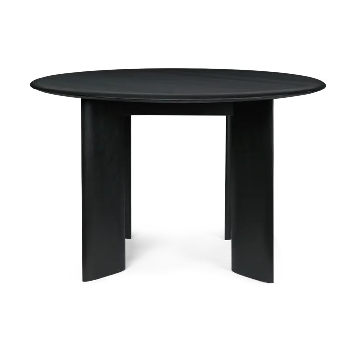Bevel matbord Ø117 cm - Svartoljad bok - Ferm Living
