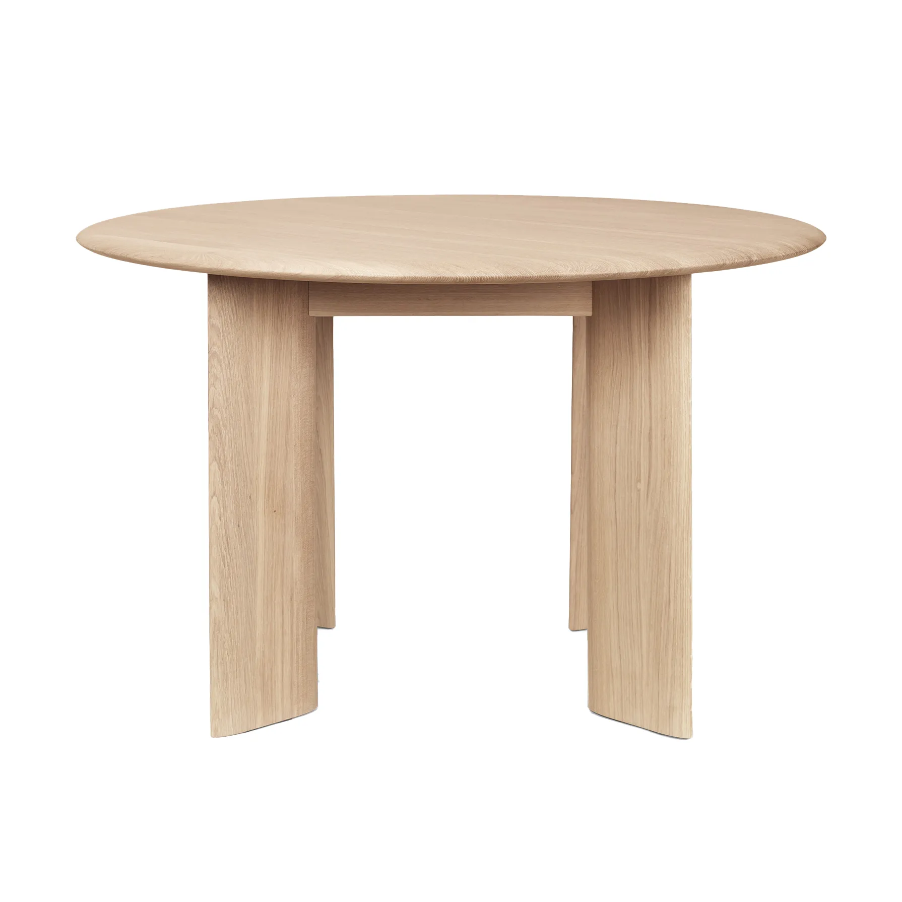 Bevel matbord Ø117 cm, Vitoljad ek Ferm Living