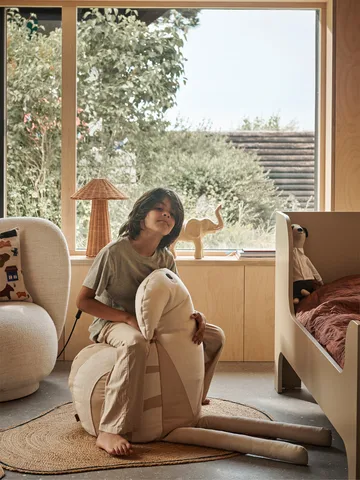 Birdy bean bag - Natural-Off-white - Ferm Living