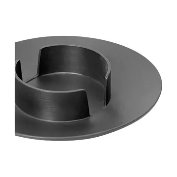 Block blockljusstake - Black brass - Ferm Living