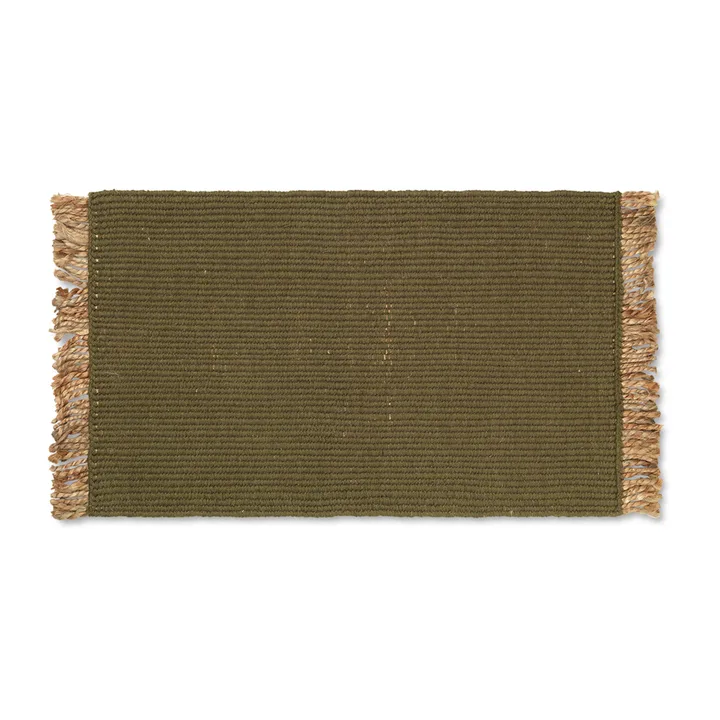 Block dörrmatta 50x80 cm - Olive-natural - Ferm Living