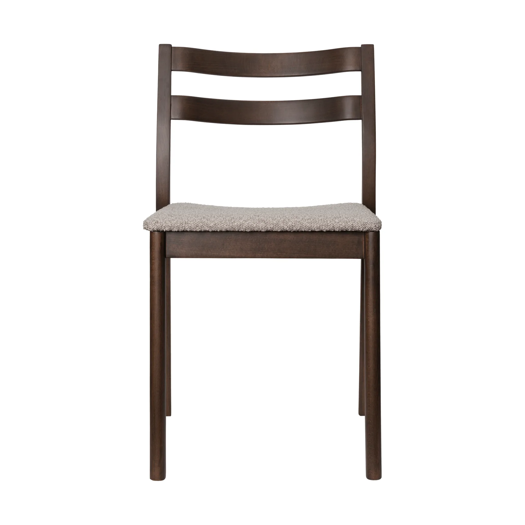 Boda stol, Klädd sits rugged bouclé, mörkbetsad ek-natural Ferm Living