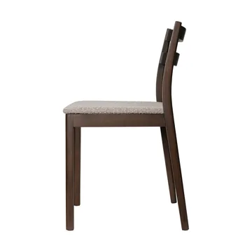 Boda stol - Klädd sits rugged bouclé, mörkbetsad ek-natural - Ferm Living