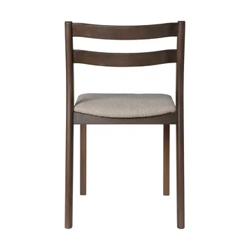 Boda stol - Klädd sits soft bouclé, mörkbetsad bok-natural - Ferm Living