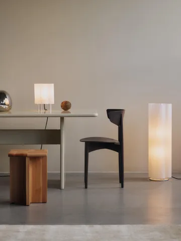 Boe bordslampa 28 cm - Silver-natural - Ferm Living
