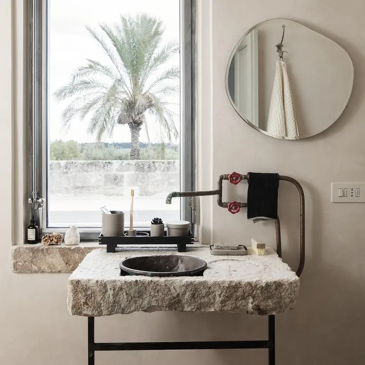 Bon dekorationsbricka liten, Beige-svart Ferm Living