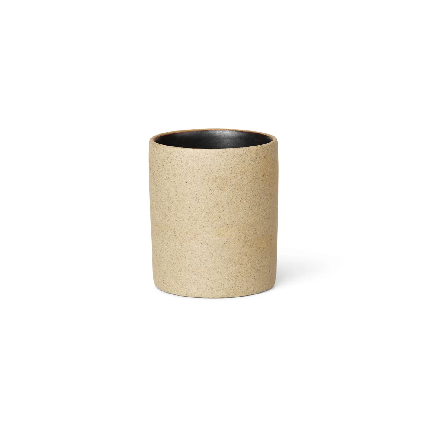 Bon förvaringsburk liten, Beige-svart Ferm Living