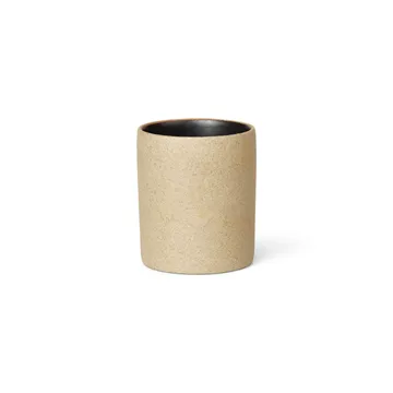 Bon förvaringsburk liten - Beige-svart - Ferm Living
