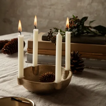 Bowl adventsljusstake mässing - Brass - Ferm Living