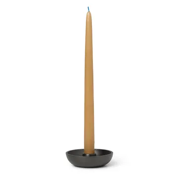 Bowl ljusstake Ø10 cm - Blackened aluminium - Ferm Living
