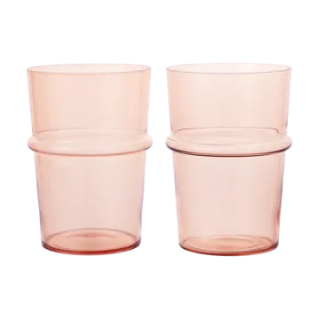Boya dricksglas högt 45 cl 2-pack - Blush - Ferm Living
