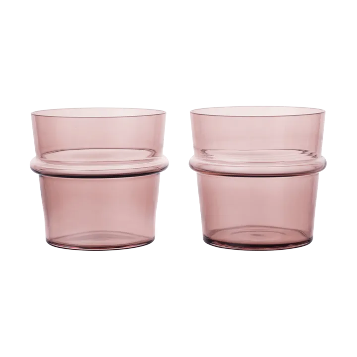 Boya dricksglas lågt 30 cl 2-pack - Mauve - Ferm Living