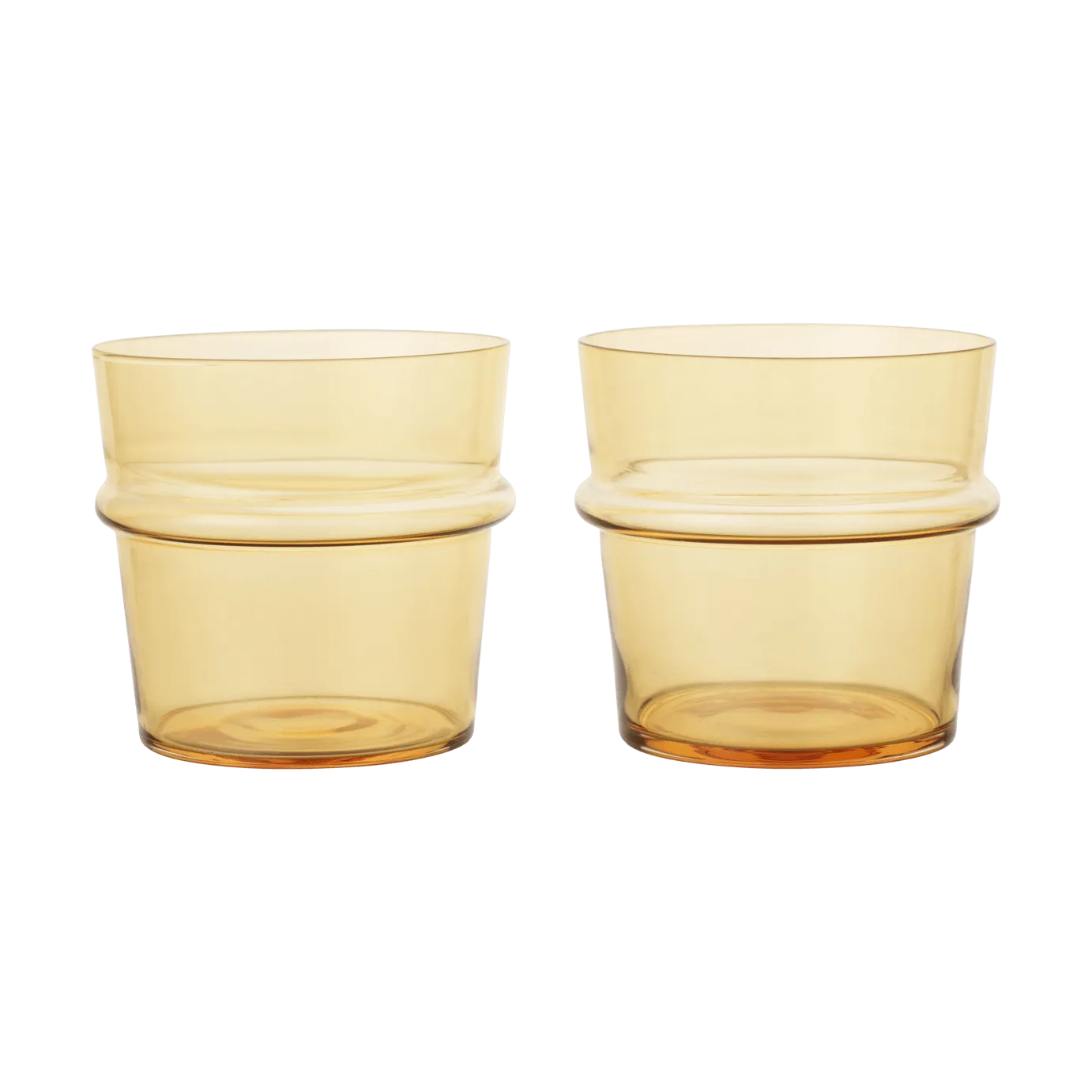 Boya dricksglas lågt 30 cl 2-pack, Yellow Ferm Living