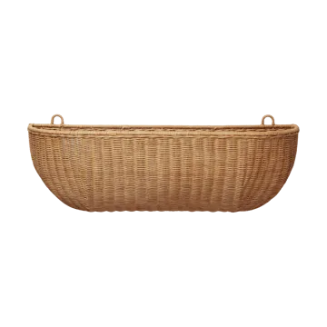 Braided wall pocket väggkorg 25x75 cm - Natural - Ferm Living