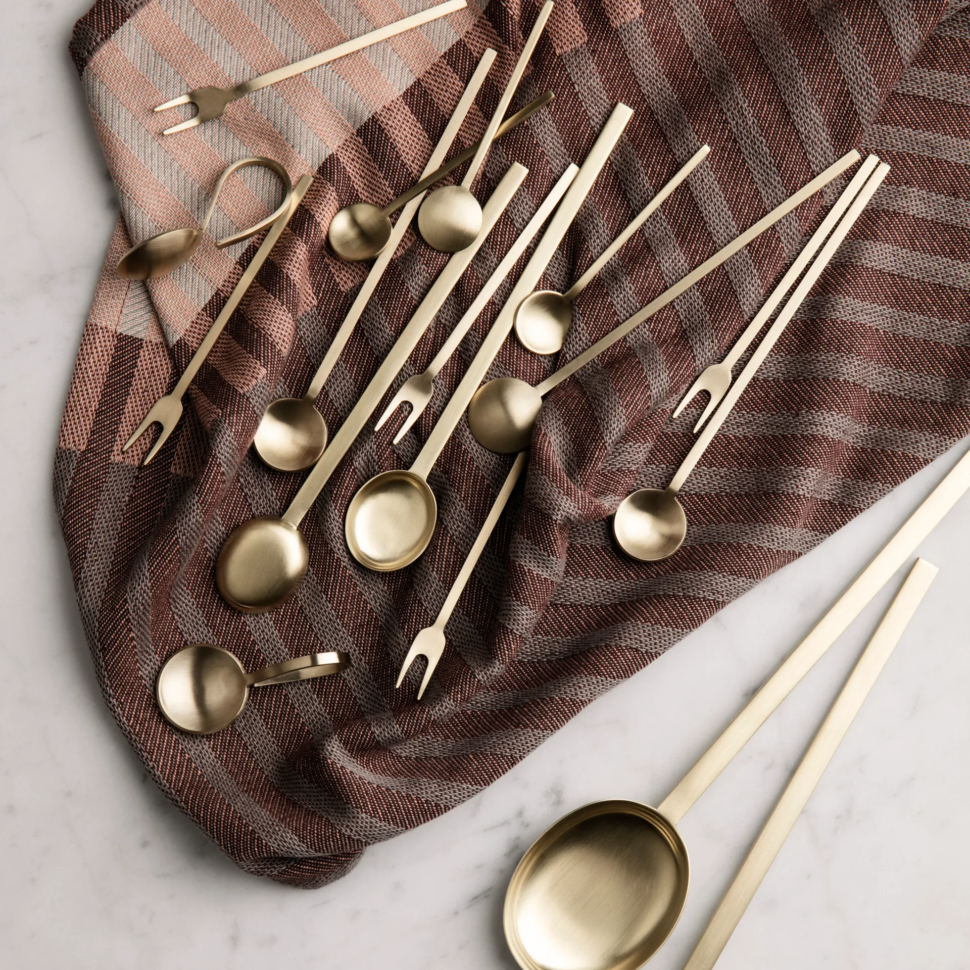 Brass dessertgaffel, 12,5 cm Ferm Living