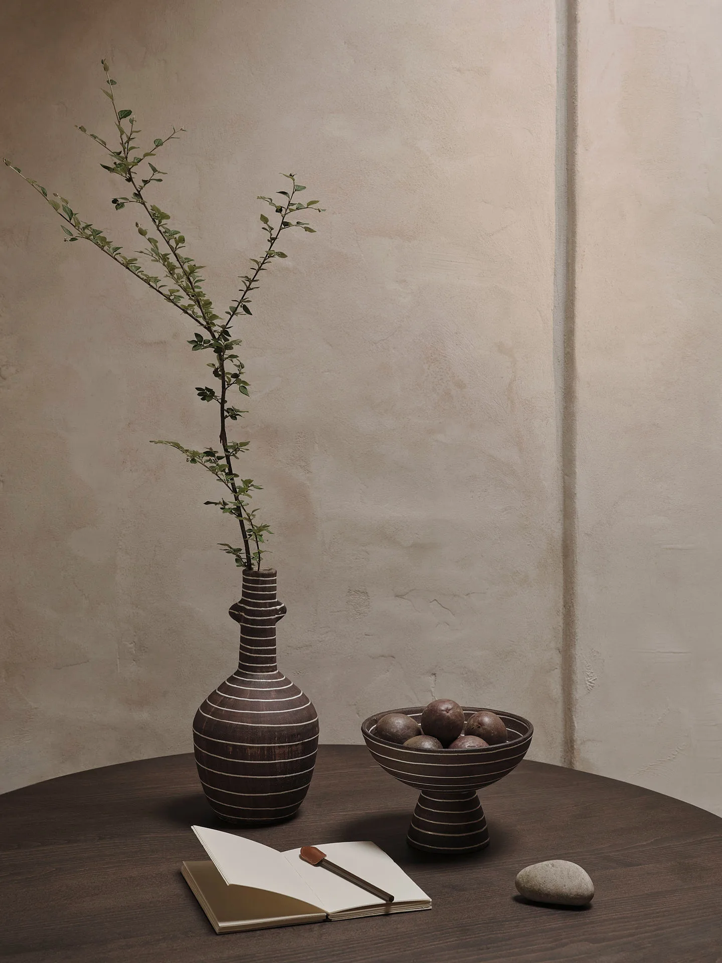 Brura skål Ø21,5 cm, Coffee-white Ferm Living